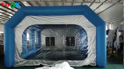 largest inflatable paint booth