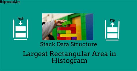 Largest Rectangular Area In A Histogram Using Stack