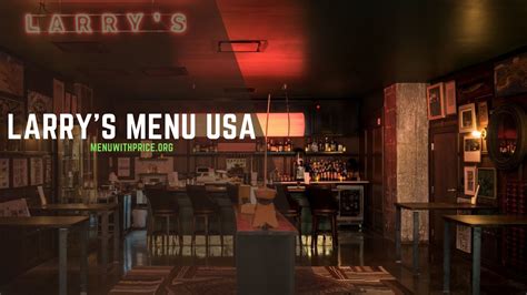 Larry S Menu With Prices