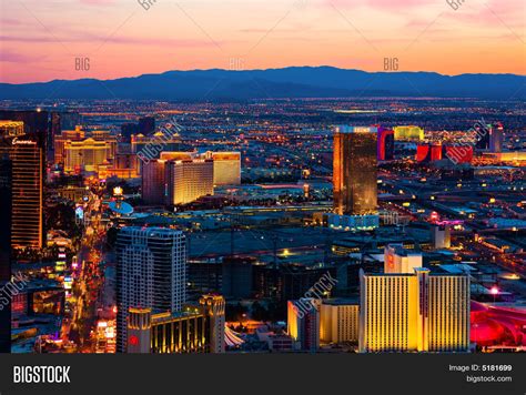 las vegas at sunset