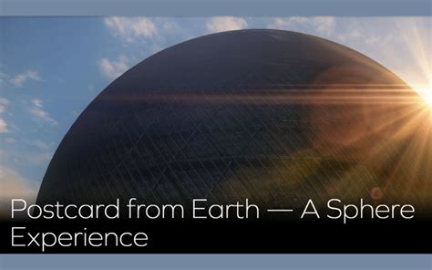 las vegas sphere postcard from earth tickets