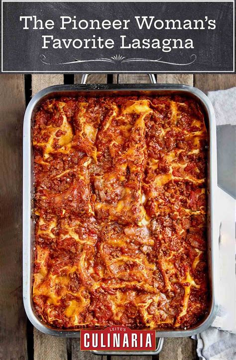 lasagna recipe pioneer woman