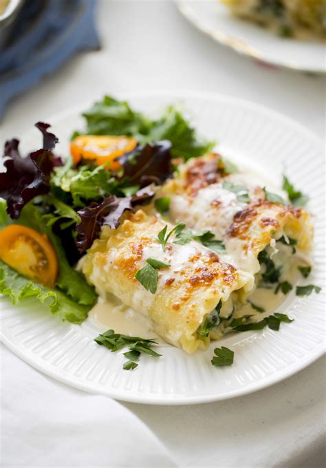 lasagna roll ups with spinach and chicken