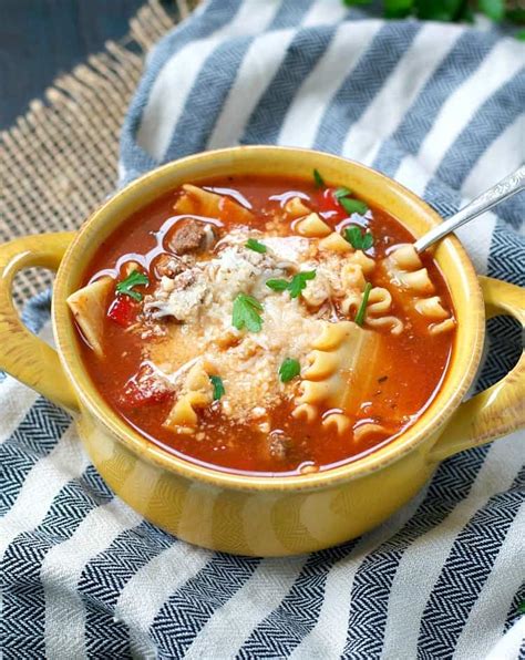 lasagna soup crock pot recipe