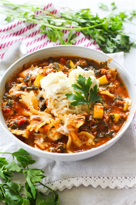 lasagna soup with ground beef slow cooker