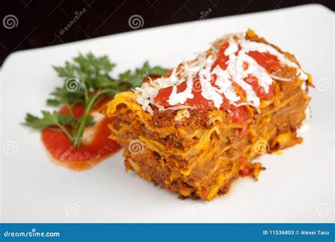 Lasagna White Plate