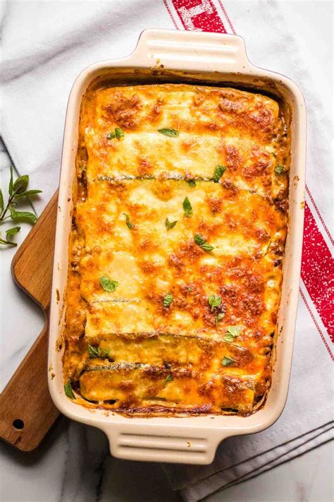 lasagna with courgette sheets