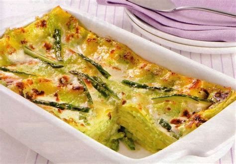 lasagne al forno con asparagi