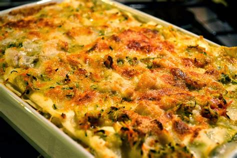 lasagne al pesce e verdure