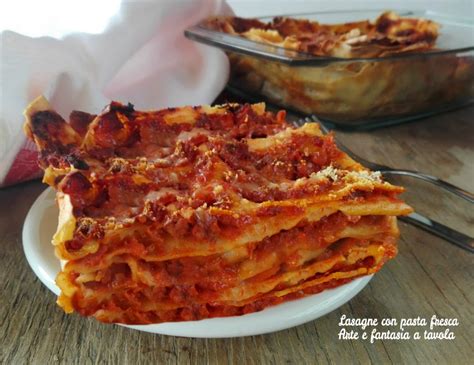 lasagne con pasta fresca comprata