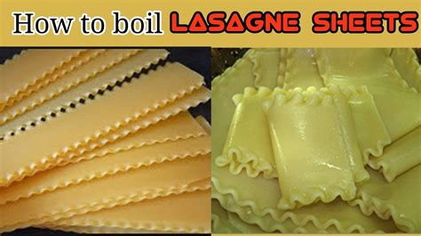 lasagne sheets how to cook