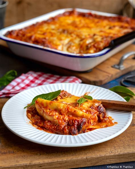 Lasagnes avec sauce