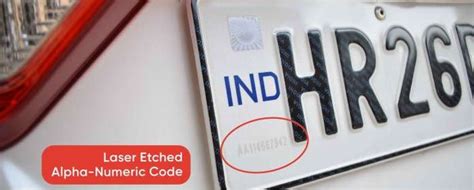 laser code in number plate