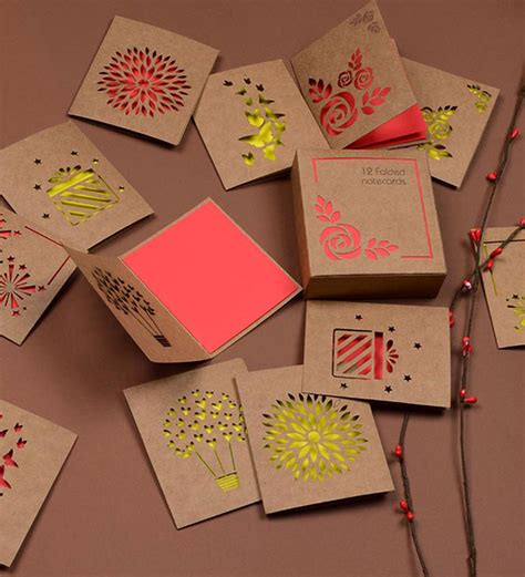 Laser Cut Paper Notecards