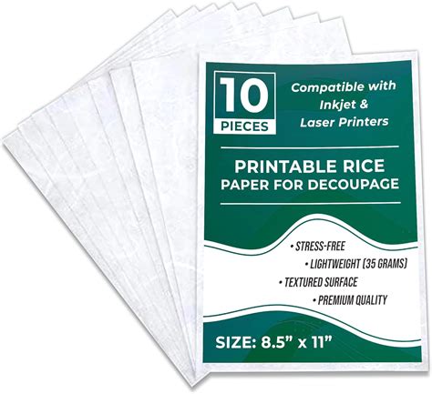 Laser Printer Rice Paper