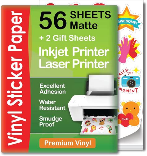 Laser Printer Stickers Printable
