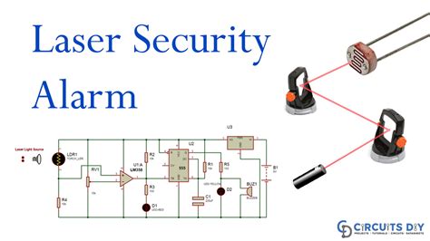 Laser Security Alarm Circuit Description