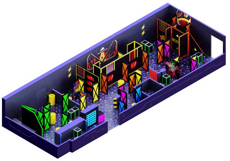 laser tag arena layout