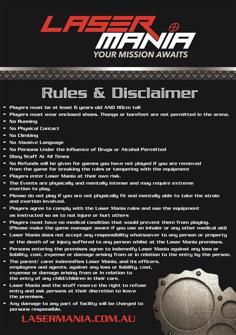 Laser Tag Rules Games