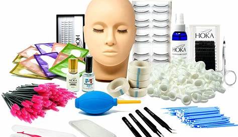 Deluxe Eyelash Extension Kit. (Mannequin Head Included