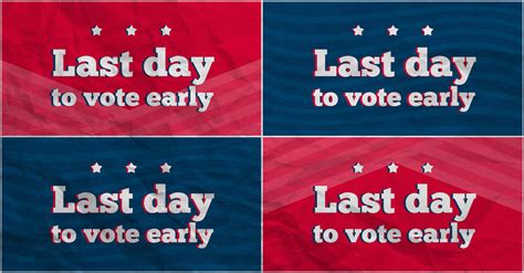 last day to early vote