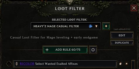 last epoch loot filter