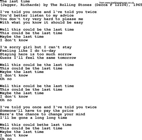 last last time lyrics