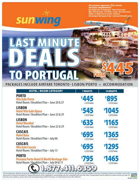 last minute travel deals to portugal