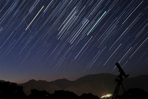 last night meteor shower video