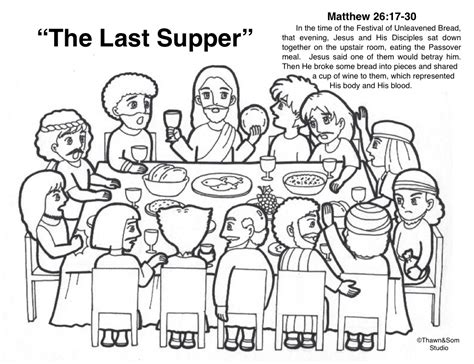 last supper activity page