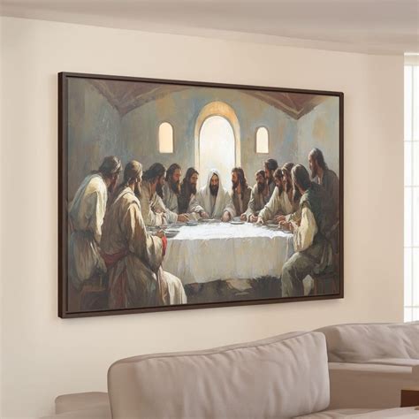 Last Supper Print Framed