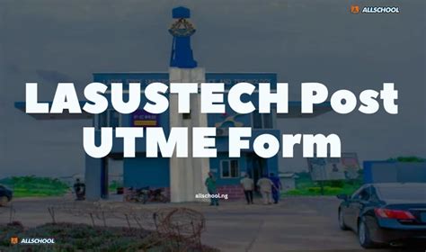 lasustech post utme form