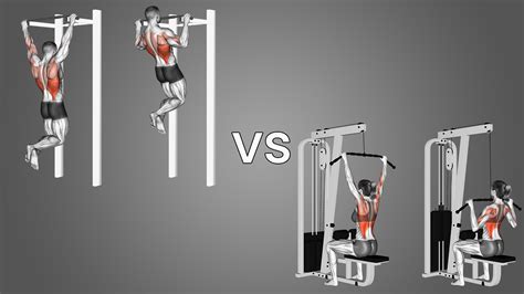 lat pull down machine vs pull ups