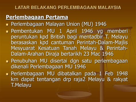 latar belakang perlembagaan malaysia