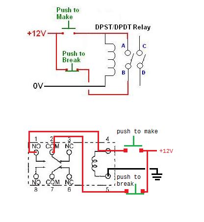 Circuit Diagram Of Relay Latching Wiring Diagrams Simple