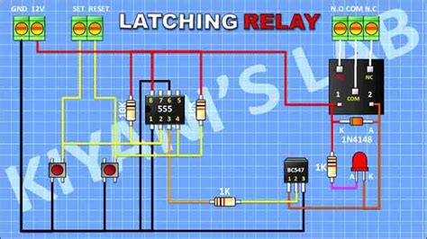 Latching Relay Circuit With Reset