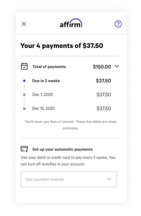 late payments on affirm