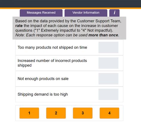 late shipments impact on customer questions quizlet