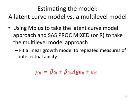 Latent Growth Modeling Vs Multilevel