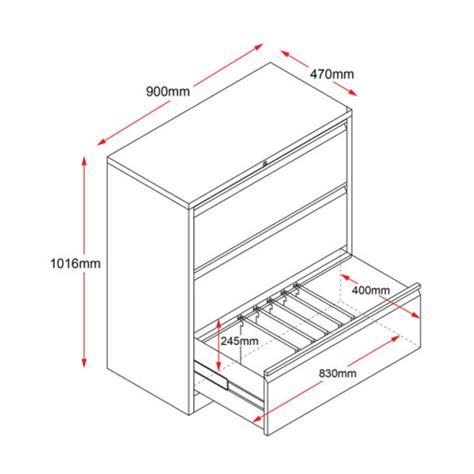 lateral file drawer dimensions