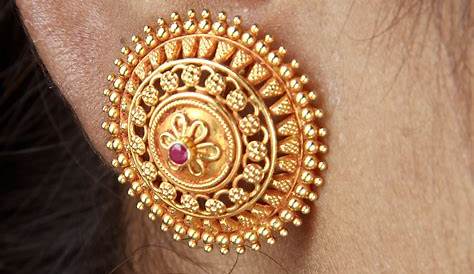 Gold Earring Designs For Female Images Youtube