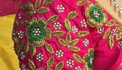 Latest Machine Embroidery Blouse Designs 2018 9912954124 Work ,