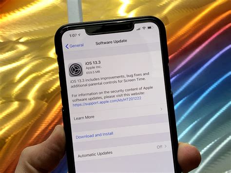 latest ios update for iphone x