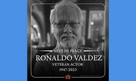 latest news ronaldo valdez