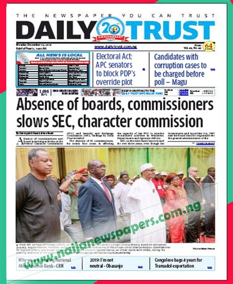 latest nigerian political newspapers 24/7