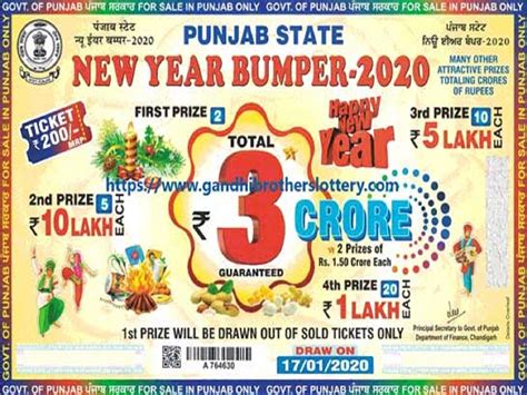 latest punjab king lottery result