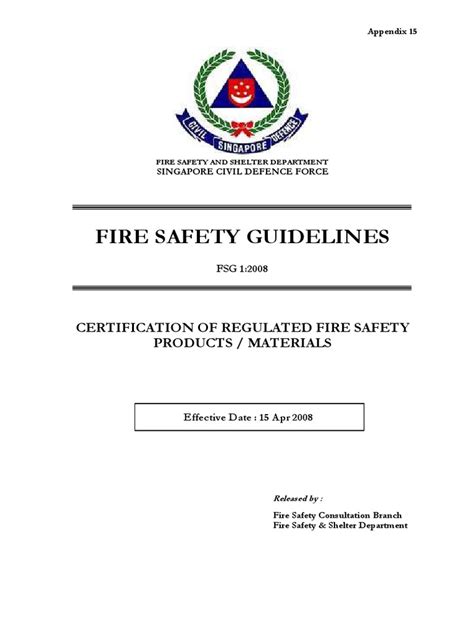 latest scdf fire code