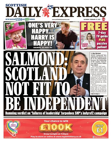 latest scottish daily papers