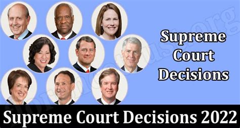 latest supreme court decisions 2022