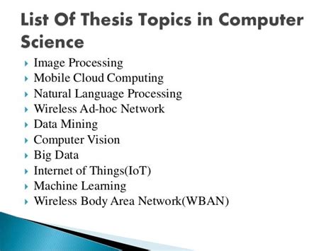 latest topics for presentation in computer science